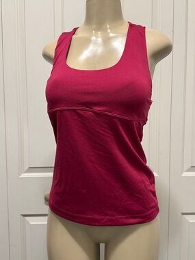 Athleta Raspberry Pink Scoop Neck Tank